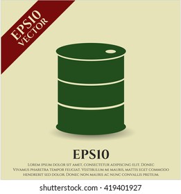 barrel icon vector symbol flat eps jpg app web concept website