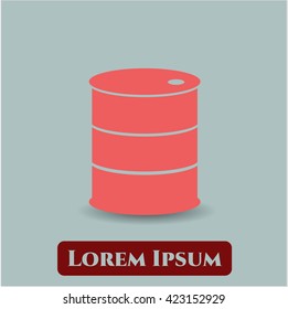 barrel icon vector symbol flat eps jpg app web concept website