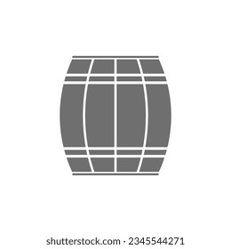 Barrel icon. Wooden barrel icon. Vector illustration. Eps 10.