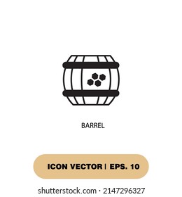 barrel icons  symbol vector elements for infographic web