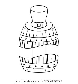 barrel with irish flag