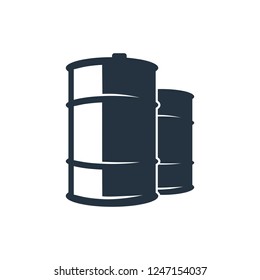  barrel isolated icon on white background, oil industry