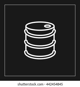 barrel line icon