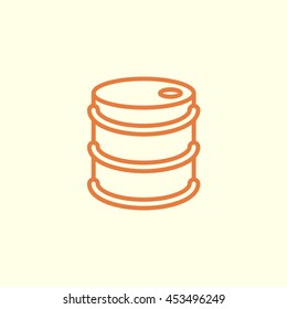barrel line icon