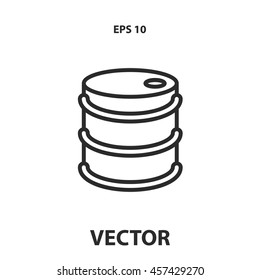 barrel line icon