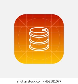 barrel line icon