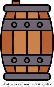 Barrel Line vector Icon Design