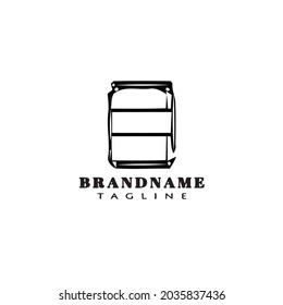 barrel logo cute template icon modern vector illustration