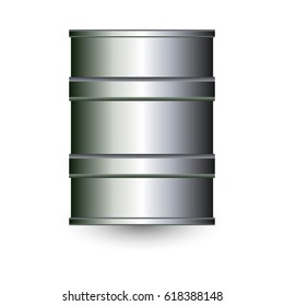 Barrel. Metal barrel