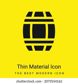 Barrel minimal bright yellow material icon