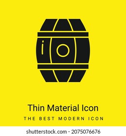 Barrel minimal bright yellow material icon