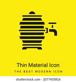 Barrel minimal bright yellow material icon