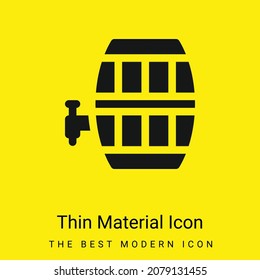 Barrel minimal bright yellow material icon