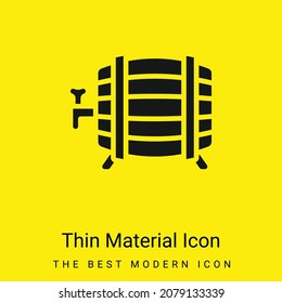 Barrel minimal bright yellow material icon