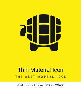Barrel minimal bright yellow material icon