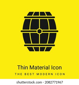 Barrel minimal bright yellow material icon