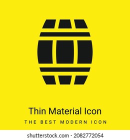 Barrel minimal bright yellow material icon