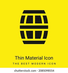 Barrel minimal bright yellow material icon