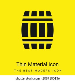 Barrel minimal bright yellow material icon