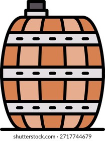 Barrel novo criativo ícone design vetor