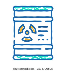 barrel of oil doodle icon sketch vector. barrel of oil sign. isolated symbol illustration
