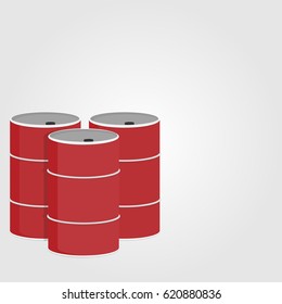 barrel oil flat