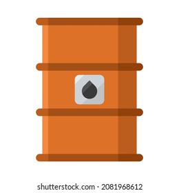 ilustración del vector de llavero plano de aceite de barril