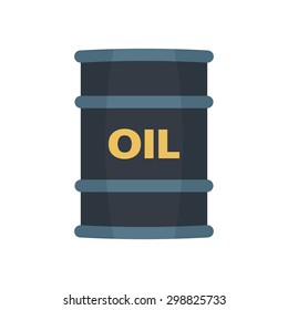 Barrel oil  flat style  vector illustration,eps 10.