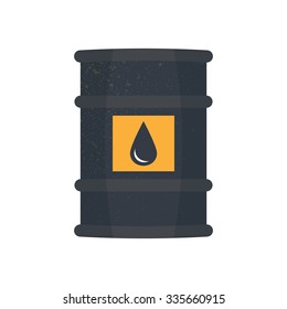 Barrel oil  flat style  vector illustration,eps 10.