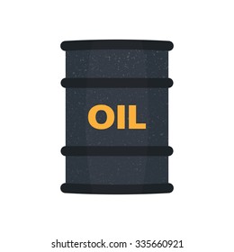 Barrel oil  flat style  vector illustration,eps 10.
