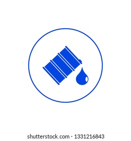 Barrel with oil icon