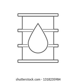 barrel of oil icon. Element of Oil for mobile concept and web apps icon. Outline, thin line icon for website design and development, app development
