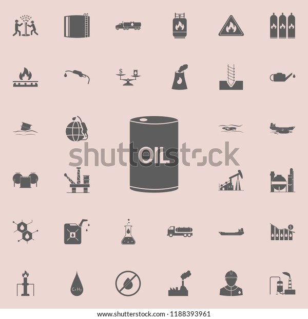 barrel of oil icon. Oil icons universal set for\
web and mobile