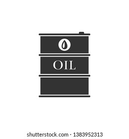 Barrel oil icon isolated. Flat design. Vector Illustration