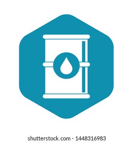 Barrel of oil icon. Simple illustration of barrel of oil vector icon for web