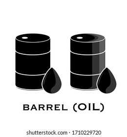 Barrel of oil icon. vector crude oil. Liquid for power, energy market, economy, Fuel, diesel, petrol, gas concept. 