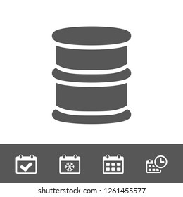 barrel oil icon, vector illustration. Flat design style