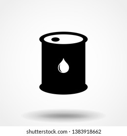 Barrel oil icon vector illustration eps10. Trendy modern vector symbol for web site design or mobile app.