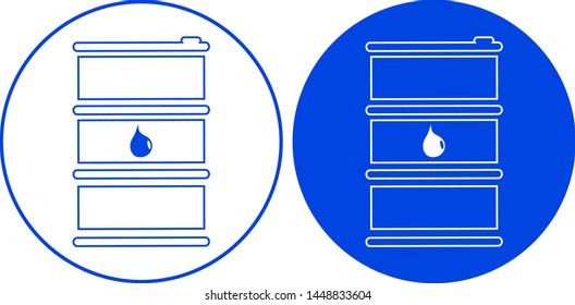 Barrel oil icon. Vector illustration