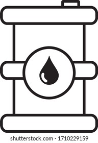 Barrel oil icon vector illustration, barrel product trade crisis economy, oil price crash. Oil Prices Move Higher. 
