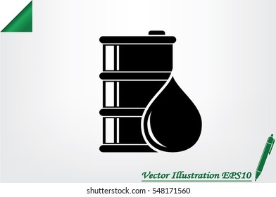 barrel oil icon vector illustration eps10