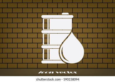 barrel oil icon vector illustration eps10