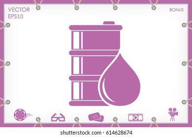 barrel oil icon vector illustration eps10