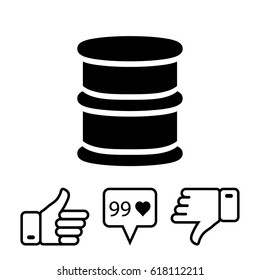 barrel oil icon, vector illustration. Flat design style