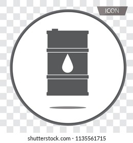 barrel oil icon vector isolated on background.