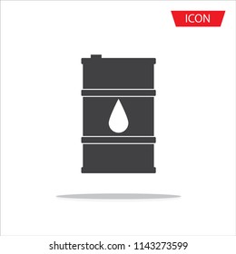barrel oil icon vector isolated on background.