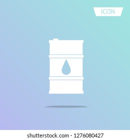 barrel oil icon vector isolated on background.