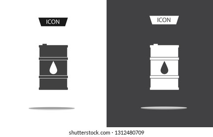 barrel oil icon vector isolated on background.