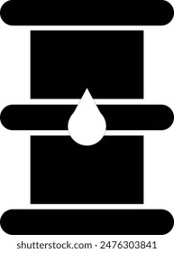 Icono de aceite de barril Vector logo diseño Plantilla EPS 10.