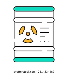 barrel of oil line icon vector. barrel of oil sign. isolated symbol illustration